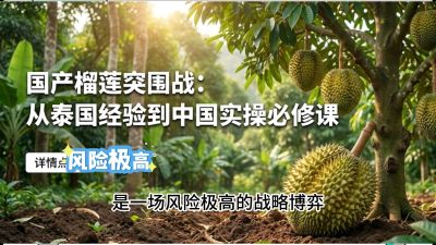 第一节：榴莲突围战：选址决策指南，告别赌运气，用硬指标圈定&ldquo;优生，课程：《国产榴莲突围战：从泰国经验到中国实操的8堂必修课（高阶实战版）》