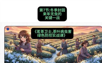 第07节：冬季封园&mdash;&mdash;来年无虫的关键一战，课程：《茗茶卫士&mdash;&mdash;茶叶病虫害绿色防控实战课》#识农AI