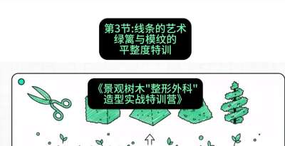 第03节：线条的艺术&mdash;&mdash;绿篱与模纹的平整度特训，课程：《景观树木&ldquo;整形外科&rdquo;造型实战特训营》#识农AI