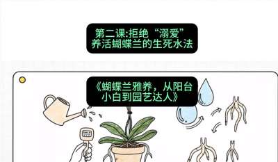 第二节：拒绝&ldquo;溺爱&rdquo;：养活蝴蝶兰的生死水法，课程：《蝴蝶兰雅养六讲：从阳台小白到园艺达人》#识农AI